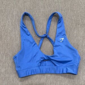 Gymshark open back Blue Sports Bra
